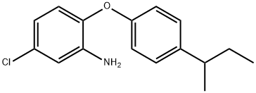 2-[4-(SEC-BUTYL)PHENOXY]-5-CHLOROANILINE 结构式