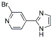 2-Bromo-4-(1H-imidazol-2-yl)-pyridine 结构式