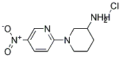 1-(5-NITROPYRIDIN-2-YL)-3-PIPERIDINAMINE HYDROCHLORIDE 结构式