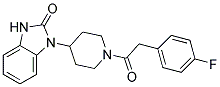 1-(1-[(4-FLUOROPHENYL)ACETYL]PIPERIDIN-4-YL)-1,3-DIHYDRO-2H-BENZIMIDAZOL-2-ONE 结构式