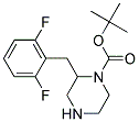 2-(2,6-DIFLUORO-BENZYL)-PIPERAZINE-1-CARBOXYLIC ACID TERT-BUTYL ESTER 结构式