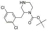 2-(2,5-DICHLORO-BENZYL)-PIPERAZINE-1-CARBOXYLIC ACID TERT-BUTYL ESTER 结构式