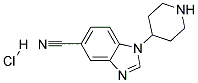 1-(PIPERIDIN-4-YL)-1H-BENZO[D]IMIDAZOLE-5-CARBONITRILE HYDROCHLORIDE 结构式