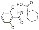 1-(2,6-DICHLORO-BENZOYLAMINO)-CYCLOHEXANECARBOXYLIC ACID 结构式