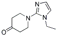 1-(1-ETHYL-1H-IMIDAZOL-2-YL)-PIPERIDIN-4-ONE 结构式