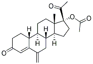 17ALPHA-ACETOXY-6-METHYLENE-19-NORPREGN-4-EN-3,20-DIONE 结构式