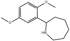 2-(2,5-二甲氧基苯基)氮杂环己烷 结构式