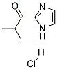 1-(1H-IMIDAZOL-2-YL)-2-METHYL-BUTAN-1-ONE HCL 结构式