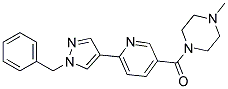 1-([6-(1-BENZYL-1H-PYRAZOL-4-YL)PYRIDIN-3-YL]CARBONYL)-4-METHYLPIPERAZINE 结构式