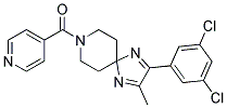 2-(3,5-DICHLOROPHENYL)-8-ISONICOTINOYL-3-METHYL-1,4,8-TRIAZASPIRO[4.5]DECA-1,3-DIENE 结构式