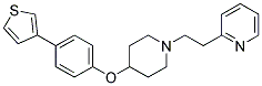 2-(2-(4-[4-(3-THIENYL)PHENOXY]PIPERIDIN-1-YL)ETHYL)PYRIDINE 结构式