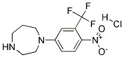 1-(4-硝基-3-(三氟甲基)苯基)-1,4-二氮杂盐酸盐 结构式