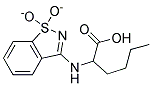 2-[(1,1-DIOXIDO-1,2-BENZISOTHIAZOL-3-YL)AMINO]HEXANOIC ACID 结构式