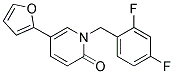 1-(2,4-DIFLUOROBENZYL)-5-(2-FURYL)PYRIDIN-2(1H)-ONE 结构式