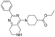 1-(2-PHENYL-5,6,7,8-TETRAHYDRO-PYRIDO[4,3-D]PYRIMIDIN-4-YL)-PIPERIDINE-4-CARBOXYLIC ACID ETHYL ESTER 结构式