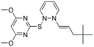 1-(TERT-BUTYL)-1,2-DIAZA-3-[2-[(4,6-DIMETHOXYPYRIMIDIN-2-YL)THIO]PHENYL]PROP-2-ENE 结构式