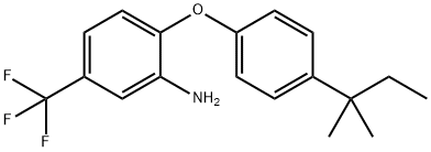 2-[4-(TERT-PENTYL)PHENOXY]-5-(TRIFLUOROMETHYL)-PHENYLAMINE 结构式