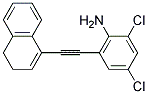 2,4-DICHLORO-6-(3,4-DIHYDRO-NAPHTHALEN-1-YLETHYNYL)-PHENYLAMINE 结构式