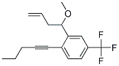 2-(1-METHOXY-BUT-3-ENYL)-1-PENT-1-YNYL-4-TRIFLUOROMETHYL-BENZENE 结构式