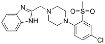 2-((4-[4-CHLORO-2-(METHYLSULFONYL)PHENYL]PIPERAZIN-1-YL)METHYL)-1H-BENZIMIDAZOLE 结构式