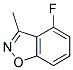1,2-Benzisoxazole, 4-fluoro-3-methyl- 结构式