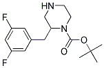 2-(3,5-DIFLUORO-BENZYL)-PIPERAZINE-1-CARBOXYLIC ACID TERT-BUTYL ESTER 结构式