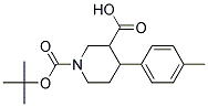 1-(TERT-BUTOXYCARBONYL)-4-P-TOLYLPIPERIDINE-3-CARBOXYLIC ACID 结构式