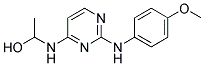 2-(4-METHOXYANILINO)-4-(1-HYDROXYETHYLAMINO)PYRIMIDINE 结构式