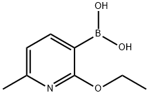 2-ETHOXY-6-METHYL-3-PYRIDINYLBORONIC ACID 结构式