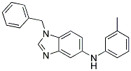 (1-BENZYL-1H-BENZOIMIDAZOL-5-YL)-M-TOLYL-AMINE 结构式