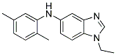 (2,5-DIMETHYL-PHENYL)-(1-ETHYL-1H-BENZOIMIDAZOL-5-YL)-AMINE 结构式