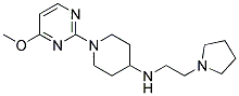 1-(4-METHOXYPYRIMIDIN-2-YL)-N-(2-PYRROLIDIN-1-YLETHYL)PIPERIDIN-4-AMINE 结构式