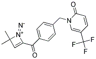 1-[4-(2,4-DIAZA-4,4-DIMETHYL-1-OXOBUT-2-EN-1-YL)BENZYL]-5-(TRIFLUOROMETHYL)-2-PYRIDONE 结构式