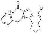 1-BENZYL-2-CARBOXY-4-METHOXY-1,6,7,8-TETRAHYDROCYCLO-PENT[G]INDOLE 结构式