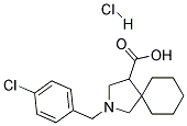 2-(4-CHLORO-BENZYL)-2-AZA-SPIRO[4.5]DECANE-4-CARBOXYLIC ACID HYDROCHLORIDE 结构式