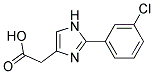 [2-(3-CHLORO-PHENYL)-1H-IMIDAZOL-4-YL]-ACETIC ACID 结构式