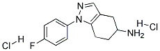 1-(4-FLUOROPHENYL)-4,5,6,7-TETRAHYDRO-1H-INDAZOL-5-AMINE DIHYDROCHLORIDE 结构式