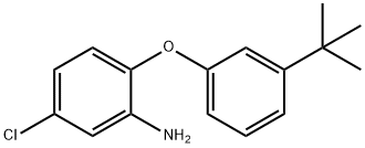 2-[3-(TERT-BUTYL)PHENOXY]-5-CHLOROPHENYLAMINE 结构式