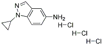 1-CYCLOPROPYL-1H-INDAZOL-5-YLAMINE TRIHYDROCHLORIDE 结构式