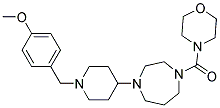 1-[1-(4-METHOXYBENZYL)PIPERIDIN-4-YL]-4-(MORPHOLIN-4-YLCARBONYL)-1,4-DIAZEPANE 结构式