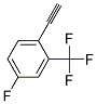 1-ETHYNYL-4-FLUORO-2-(TRIFLUOROMETHYL)-BENZENE 结构式