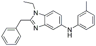 (2-BENZYL-1-ETHYL-1H-BENZOIMIDAZOL-5-YL)-M-TOLYL-AMINE 结构式