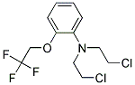 2-(2,2,2-TRIFLUOROETHOXY)-N,N-BIS(2-CHLOROETHYL)BENZENAMINE 结构式
