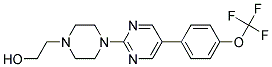 2-(4-(5-[4-(TRIFLUOROMETHOXY)PHENYL]PYRIMIDIN-2-YL)PIPERAZIN-1-YL)ETHANOL 结构式