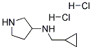 1-CYCLOPROPYLMETHYL-PYRROLIDIN-3-YLAMINE DIHYDROCHLORIDE 结构式