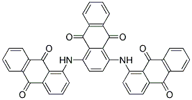 1,4-BIS(1-ANTHRAQUINONYLAMINO)-ANTHRAQUINONE 结构式
