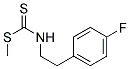 [2-(4-FLUORO-PHENYL)-ETHYL]-DITHIOCARBAMIC ACID METHYL ESTER 结构式