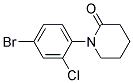 1-(4-BROMO-2-CHLORO-PHENYL)-PIPERIDIN-2-ONE 结构式