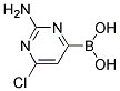 2-AMINO-6-CHLOROPYRIMIDIN-4-YL-4-BORONIC ACID 结构式
