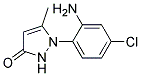 1-(2-AMINO-4-CHLOROPHENYL)-5-METHYLPYRAZOL-3-ONE 结构式